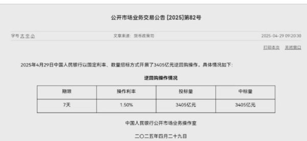 旗开网 央行今日公开市场净投放1200亿元