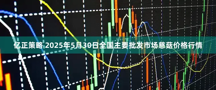 亿正策略 2025年5月30日全国主要批发市场慈菇价格行情